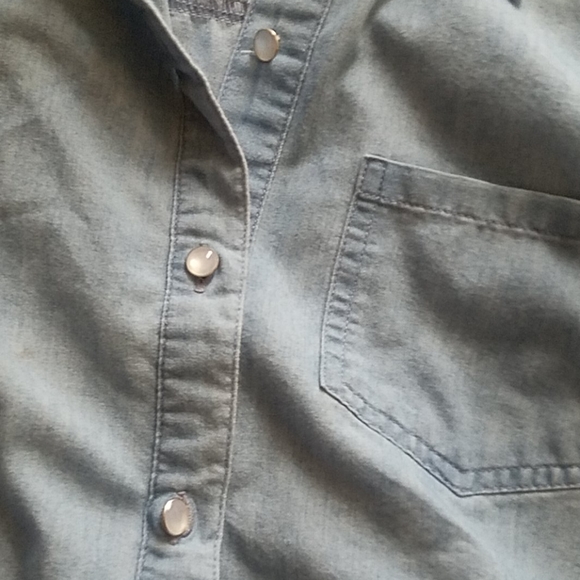 Denim tie top - Picture 3 of 4